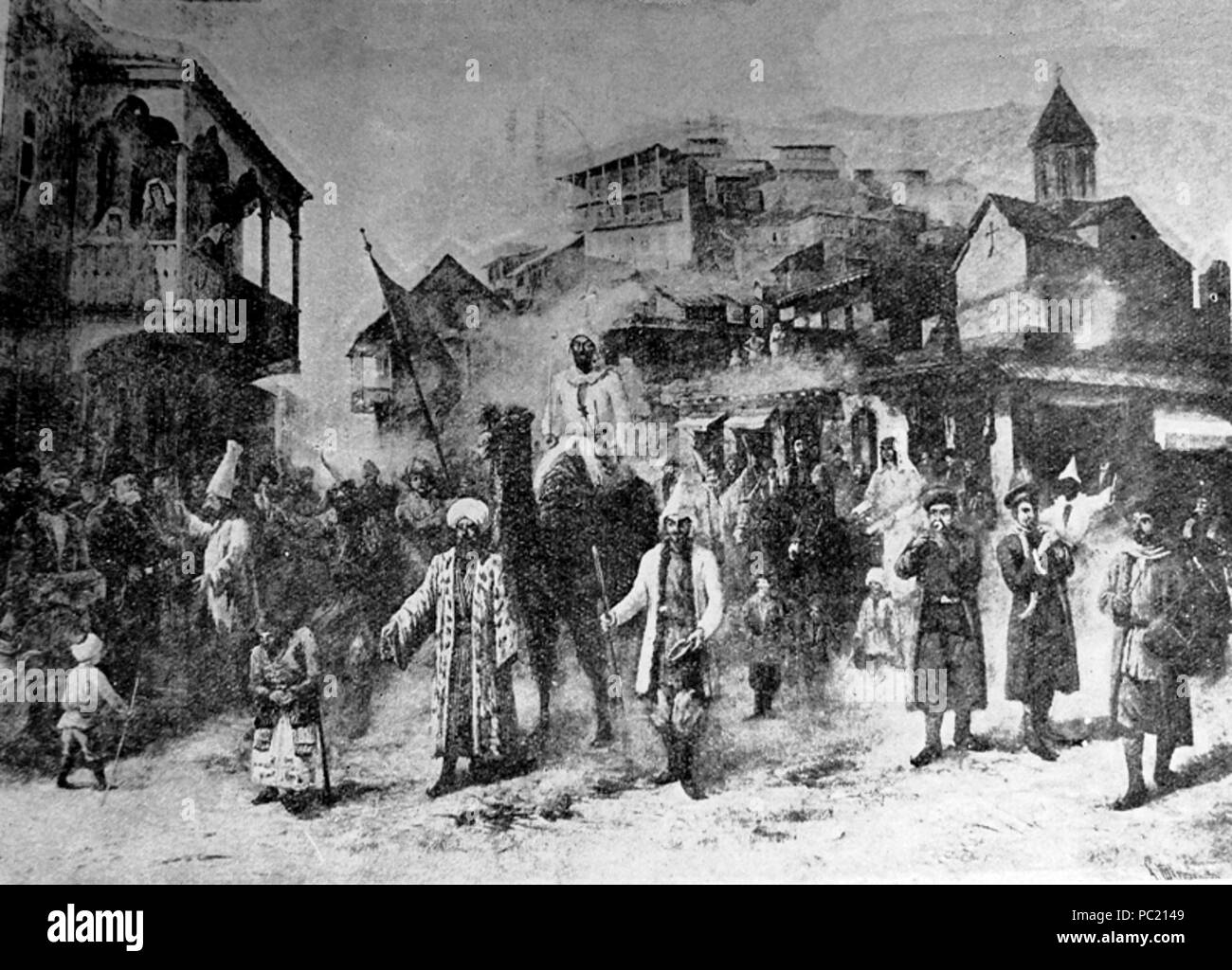 554 Shamshinov. Q'eenoba Festival in Tiflis Stockfoto