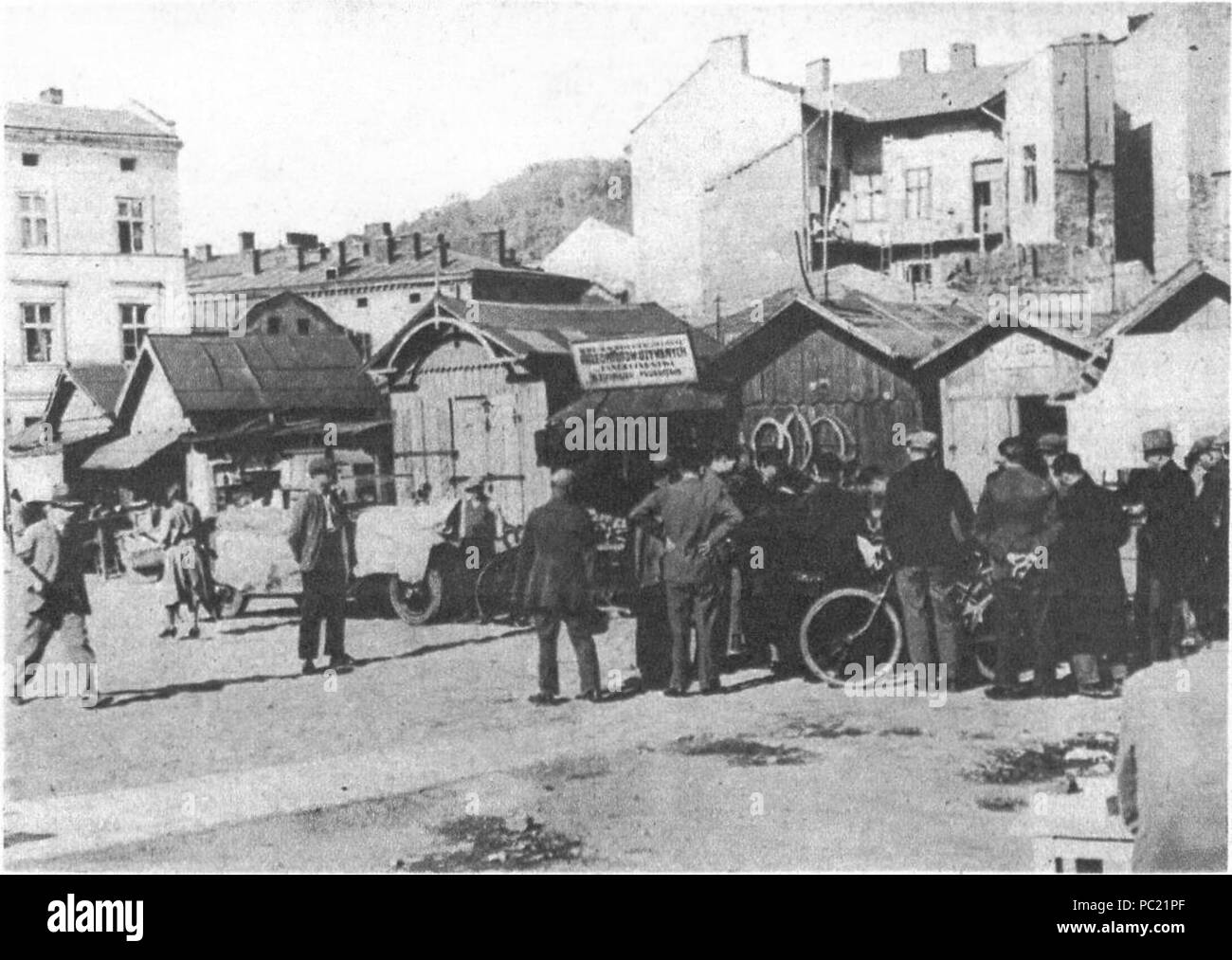 383 Lemberg, tandeta automobilowa ich kolarska Stockfoto