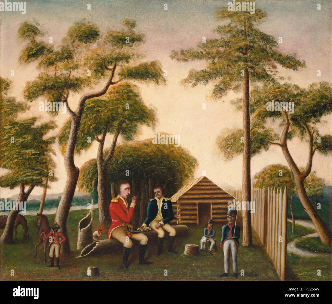 George Washington markieren, Marion Schlemmen Der britische Offizier auf Süßkartoffeln, amerikanischen, 1795 - 1879, 1848, Öl auf Leinwand, Geschenk von Edgar William und Bernice Chrysler Garbisch 399 Marion Schlemmen Der britische Offizier auf Süßkartoffeln G -001566-20120605 Stockfoto