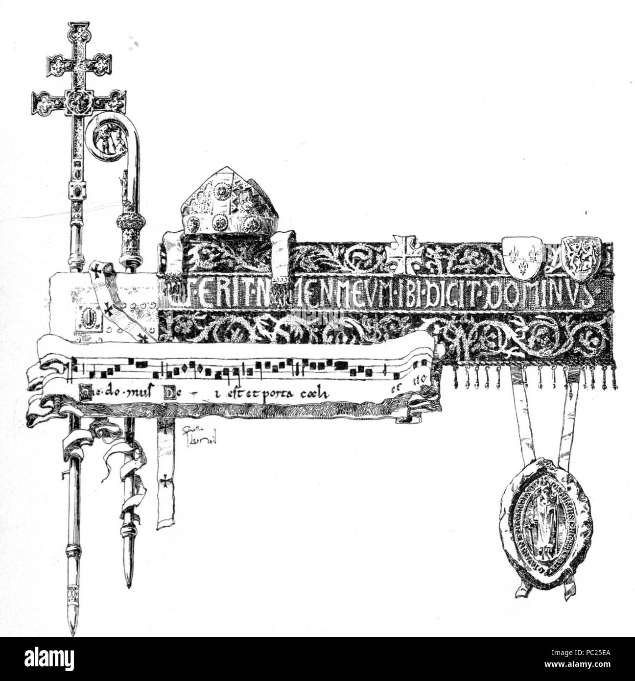 400 Martin - Histoire des Églises et chapelles de Lyon, 1908, Tome I 0015 ein Stockfoto