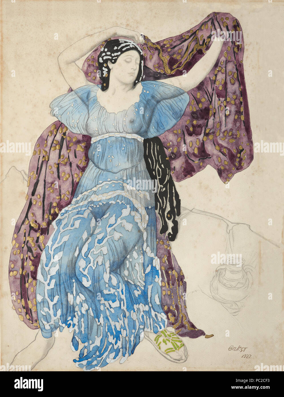 438 Narcisse, die Nymphe Echo von L. Bakst (MAGMA) Stockfoto