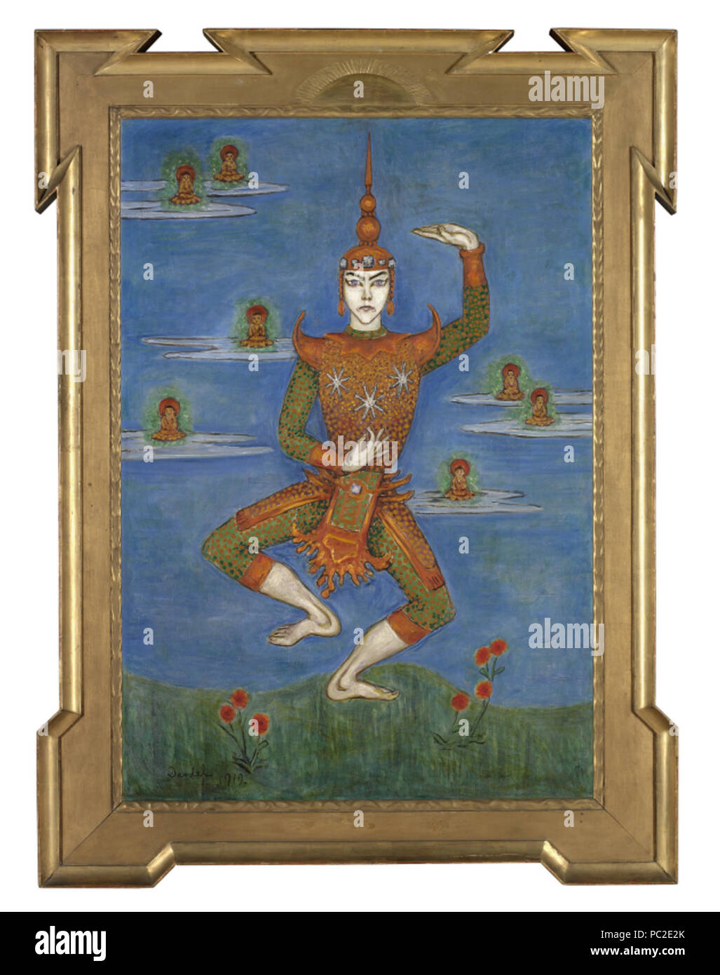 446 Nils Dardel - Jean börlin ich Siamesisk Dans Stockfoto