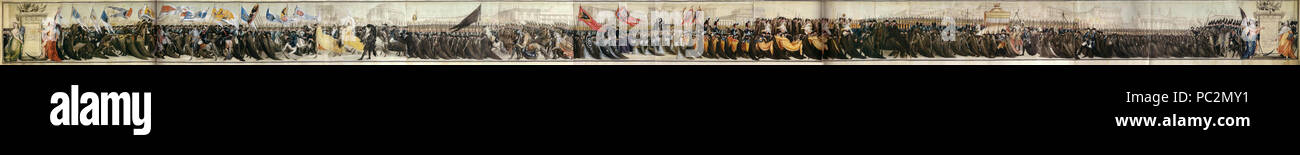 478 Peter III., der in Russland Beerdigung Stockfoto