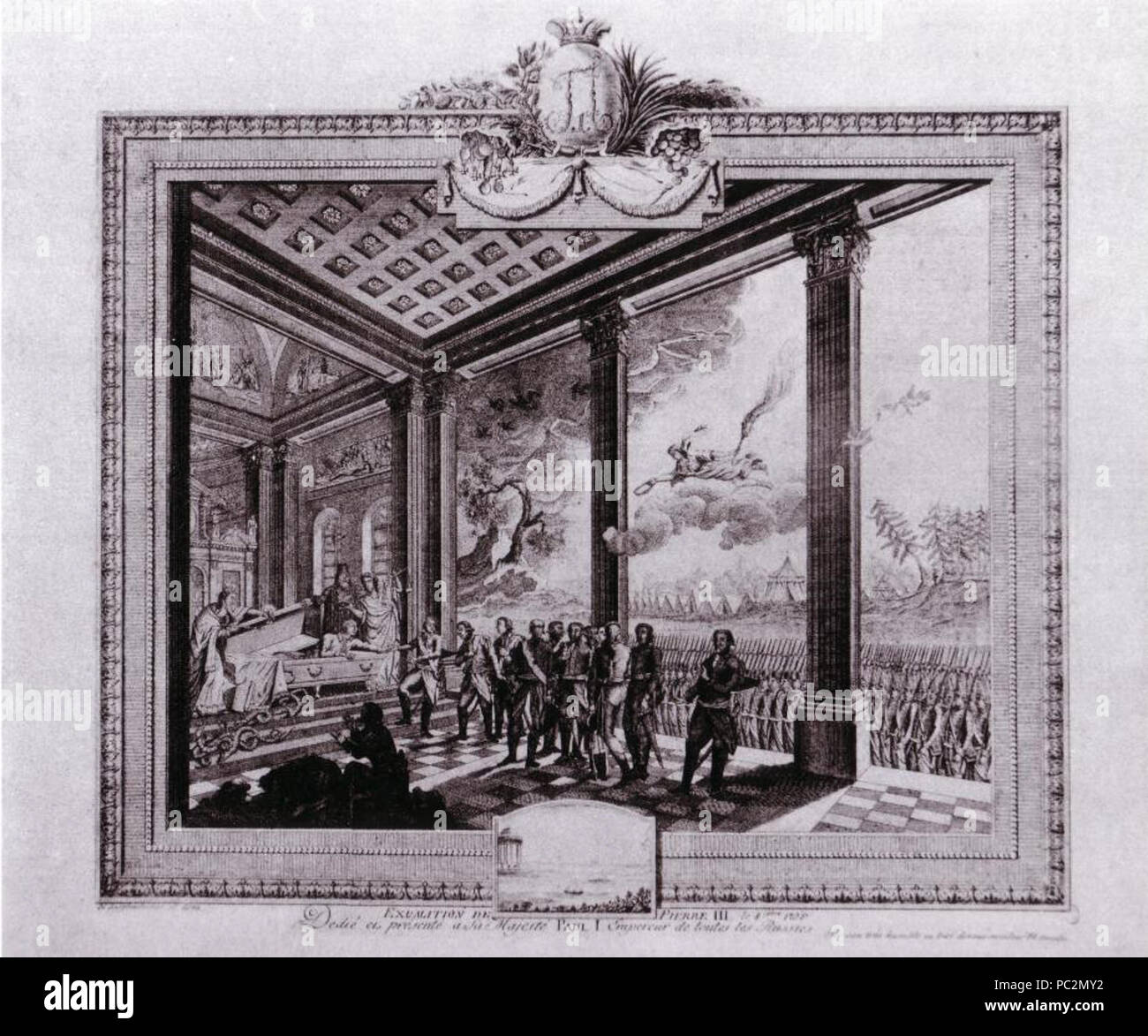 478 Peter III., der in Russland exgumation Stockfoto