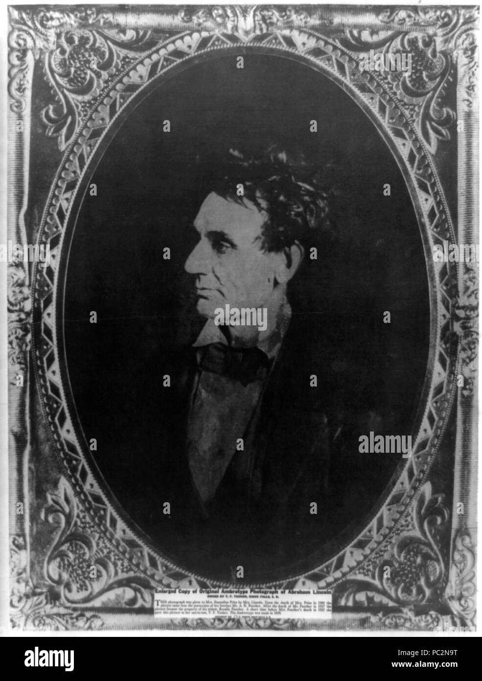 Abraham Lincoln, unmittelbar vor dem Senat die Nominierung, Chicago, Illinois Stockfoto