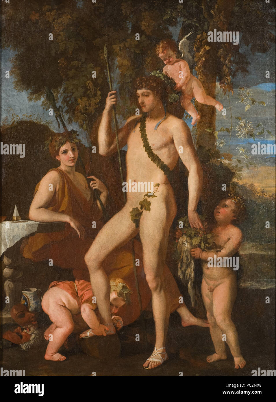 11 Bacchus-Apollo (Nicolas Poussin) - Nationalmuseum - 19729 Stockfoto
