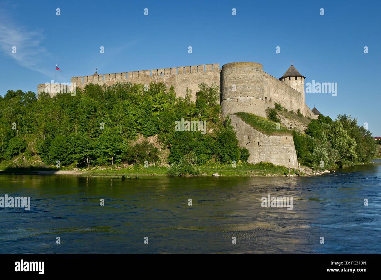 Alte Festungen in Iwangorod, Russland Stockfoto