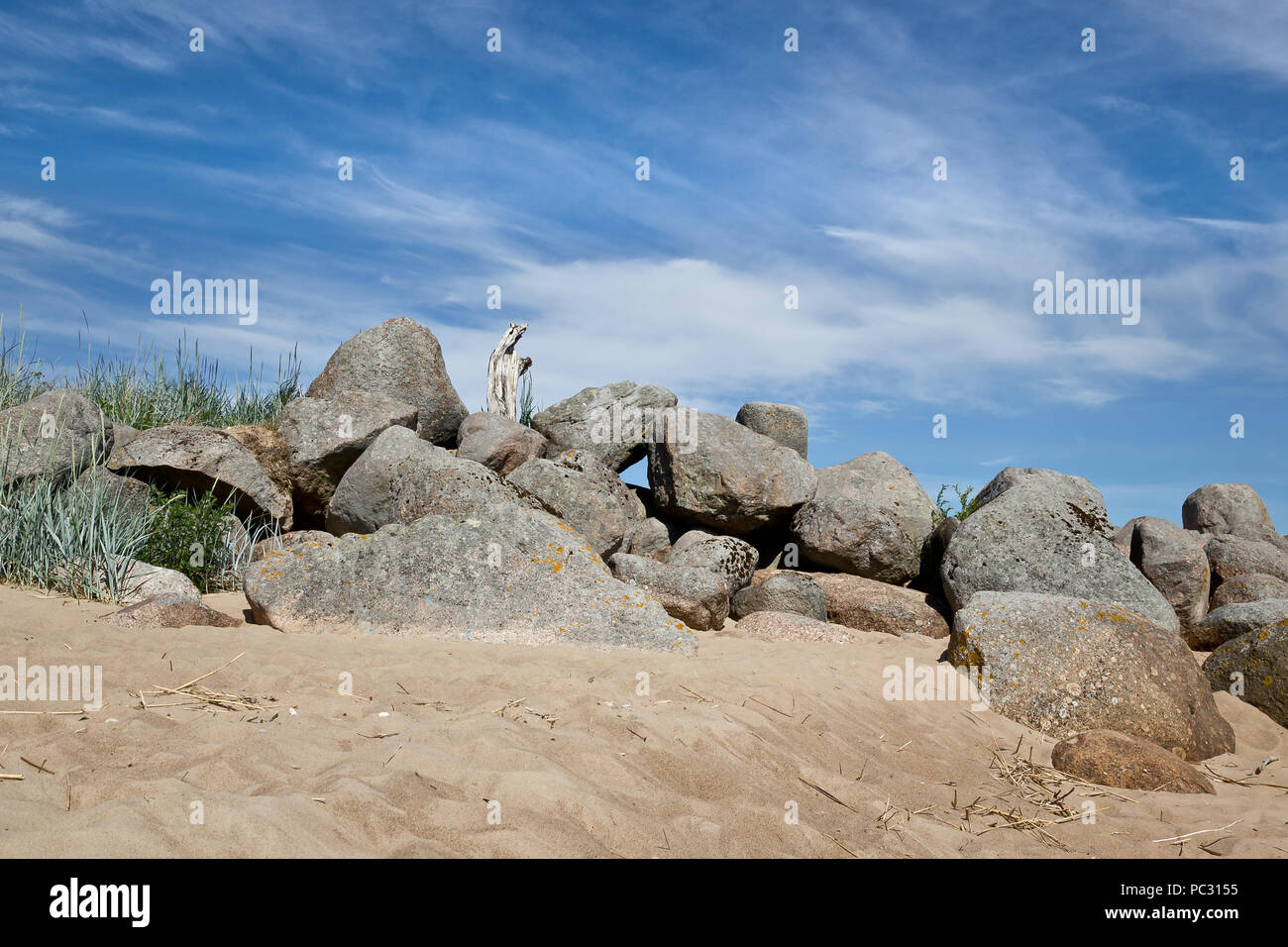 Ostsee in Estland Stockfoto