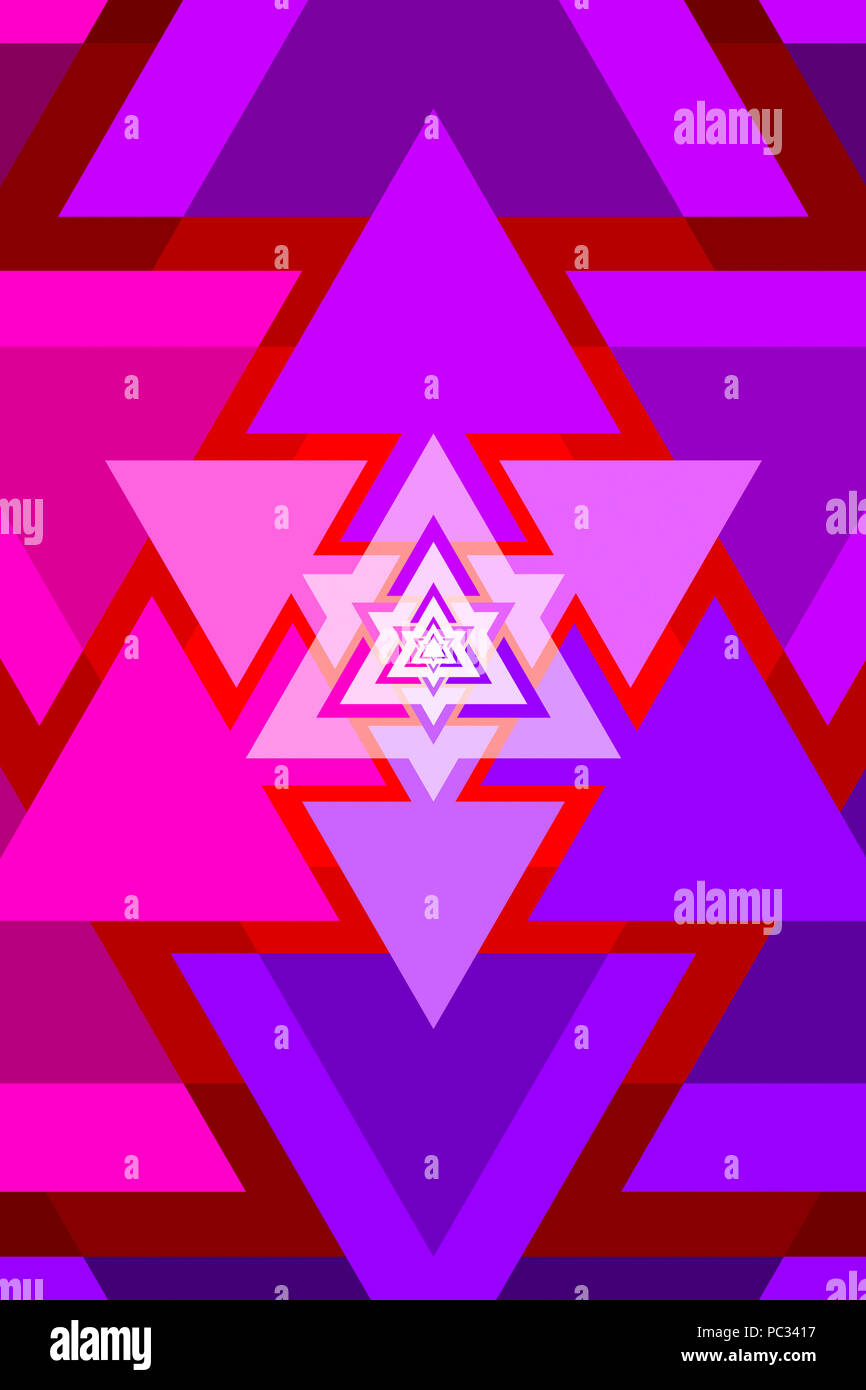 Abbildung: eine abstrakte rosa und lila Hintergrund Stockfoto