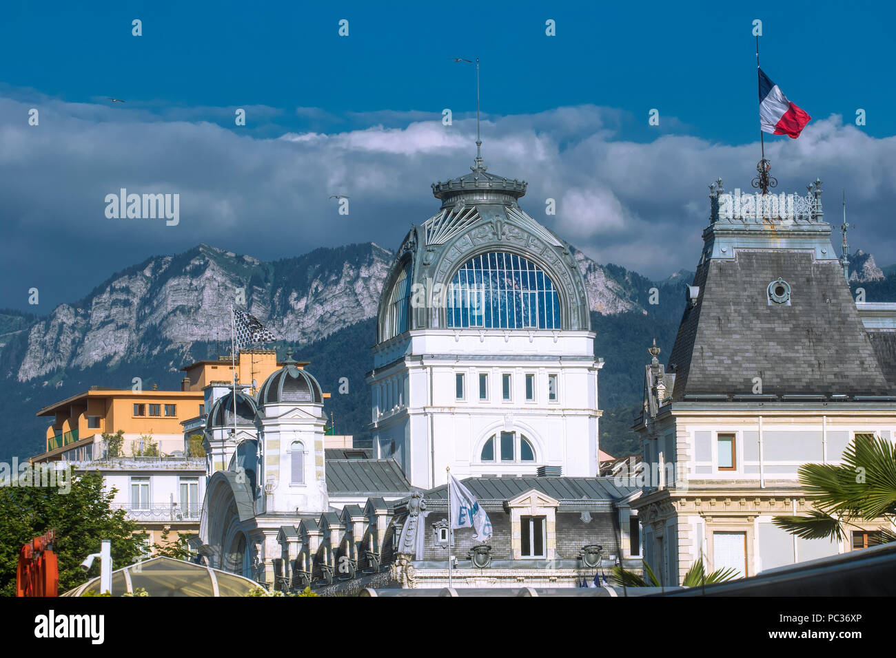 Evian-les-Bains Casino Stockfoto