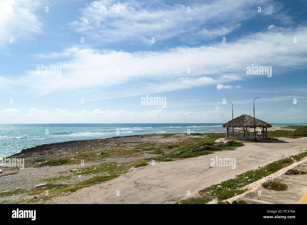 Cocos Beach Barahona Stockfoto