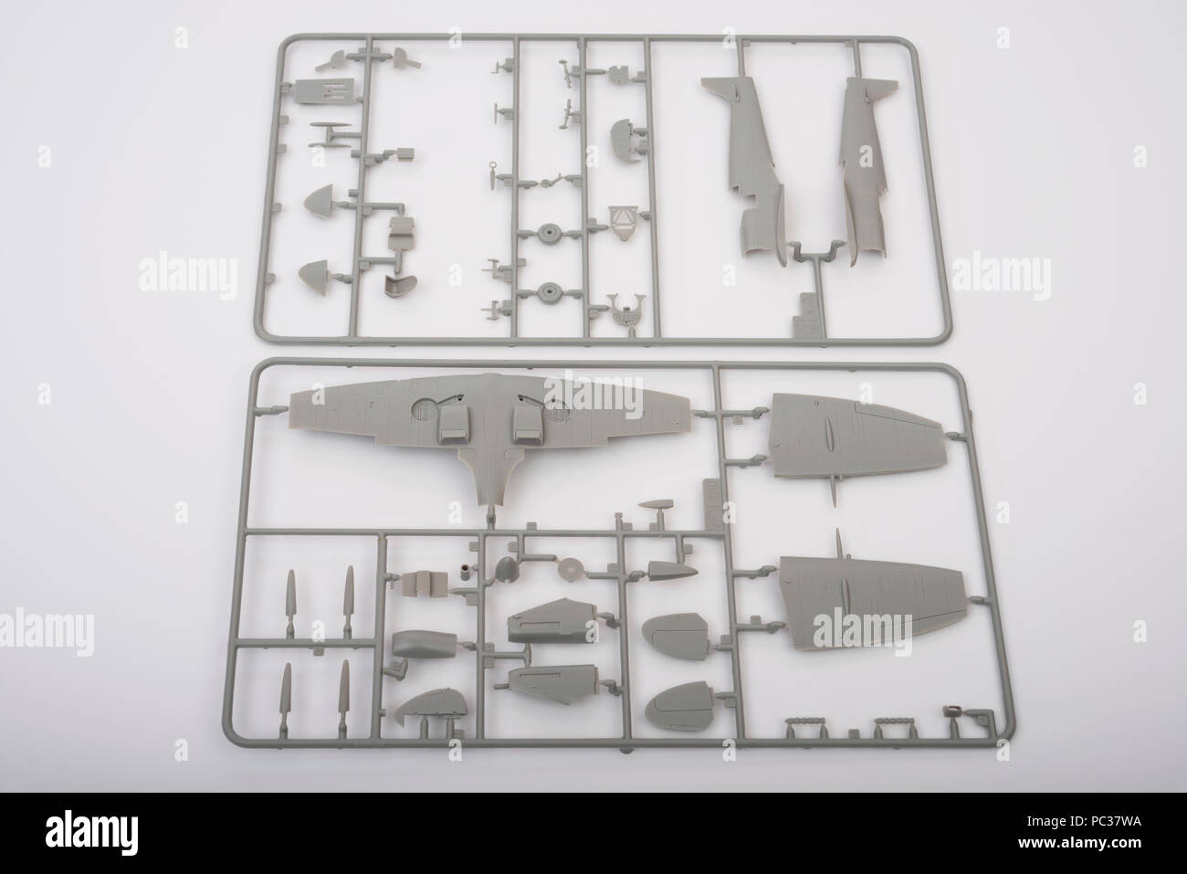 Ibg Modell Spitfire Mk. IX Teile Stockfoto