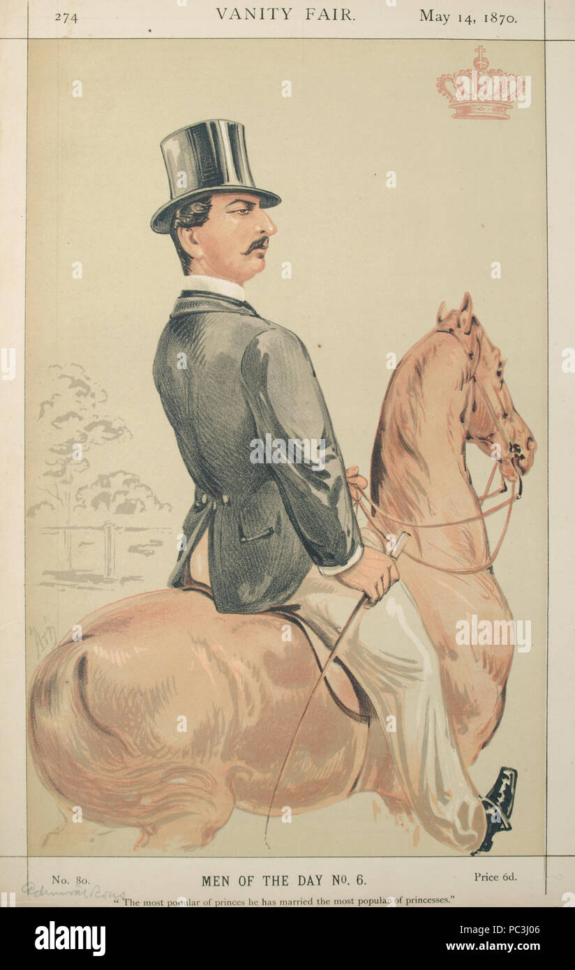 589 Franz, Herzog von Teck, Vanity Fair, 1870-05-14 Stockfoto