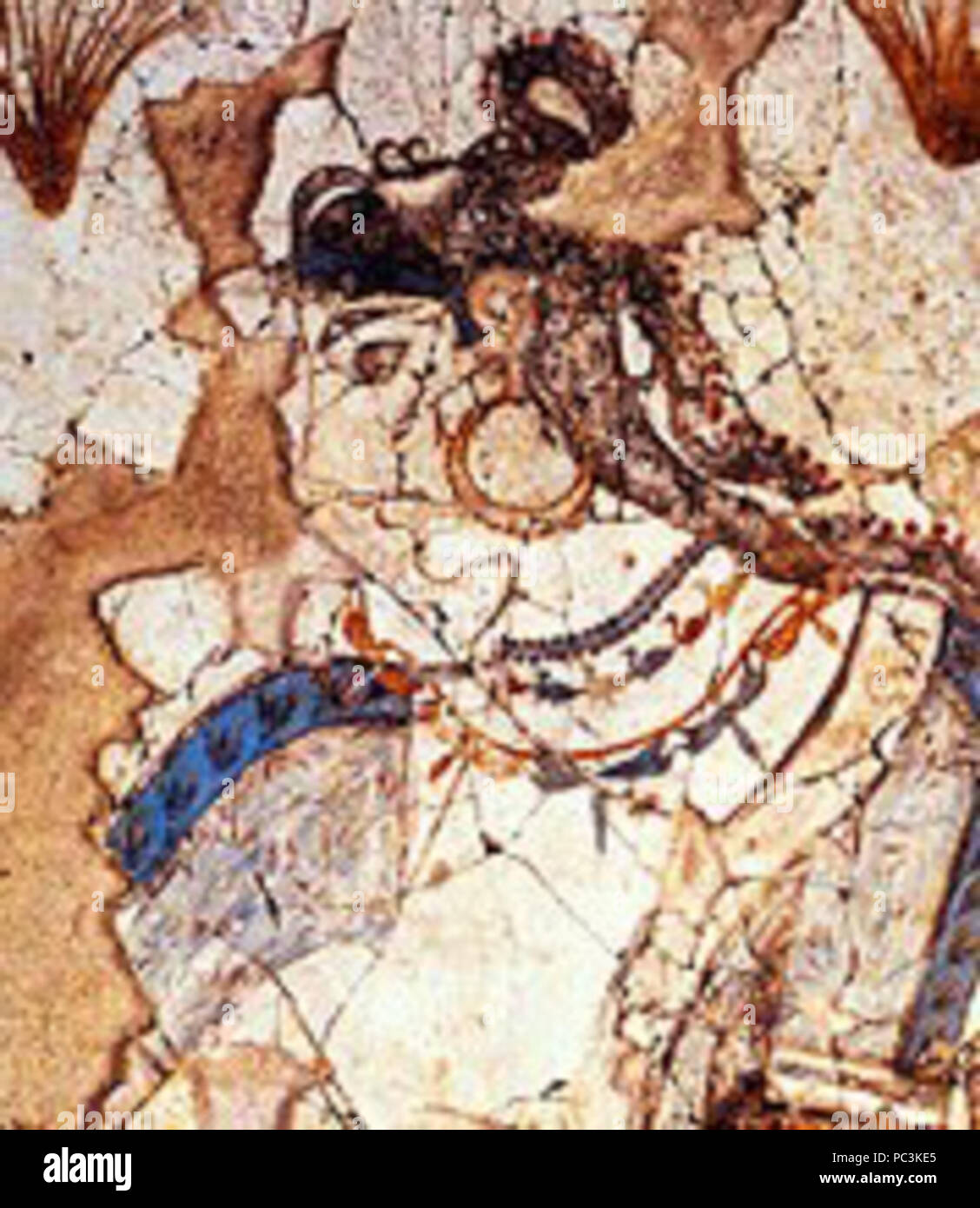 535 Safran Ernte Thera Göttin Santorini Stockfoto