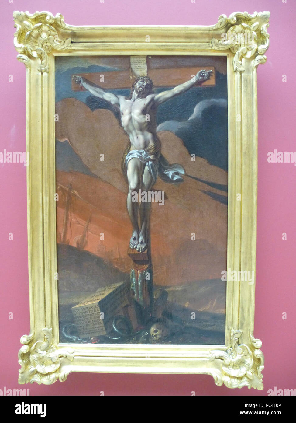 Adrien Sacquespée-le Christus en Croix - Musée des Beaux-Arts de Rouen. Stockfoto