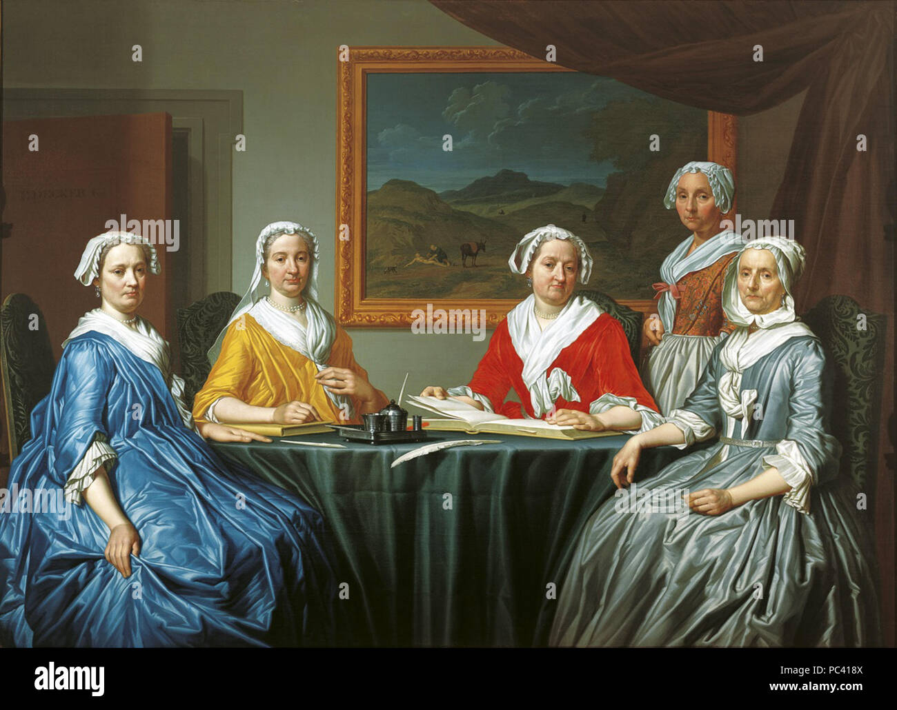 22 Frans Decker-Regentesses der St. Elisabeth Gasthuis 1740 FHM 01 OS -83-294 Stockfoto