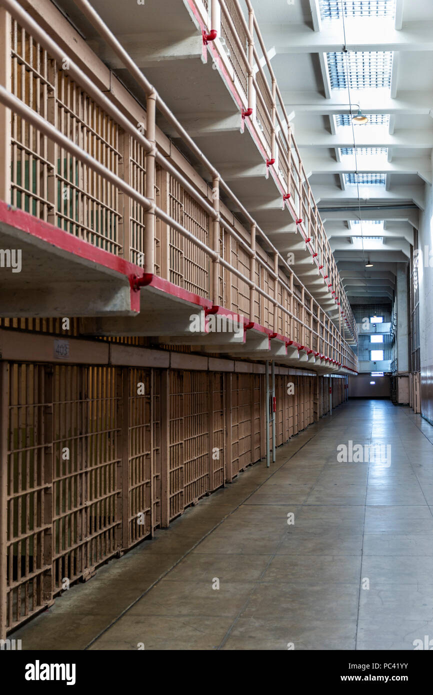 Gefangnis Block Alcatraz Island San Francisco Kalifornien Vereinigte Staaten Von Amerika Samstag Juni 02 2018 Stockfotografie Alamy