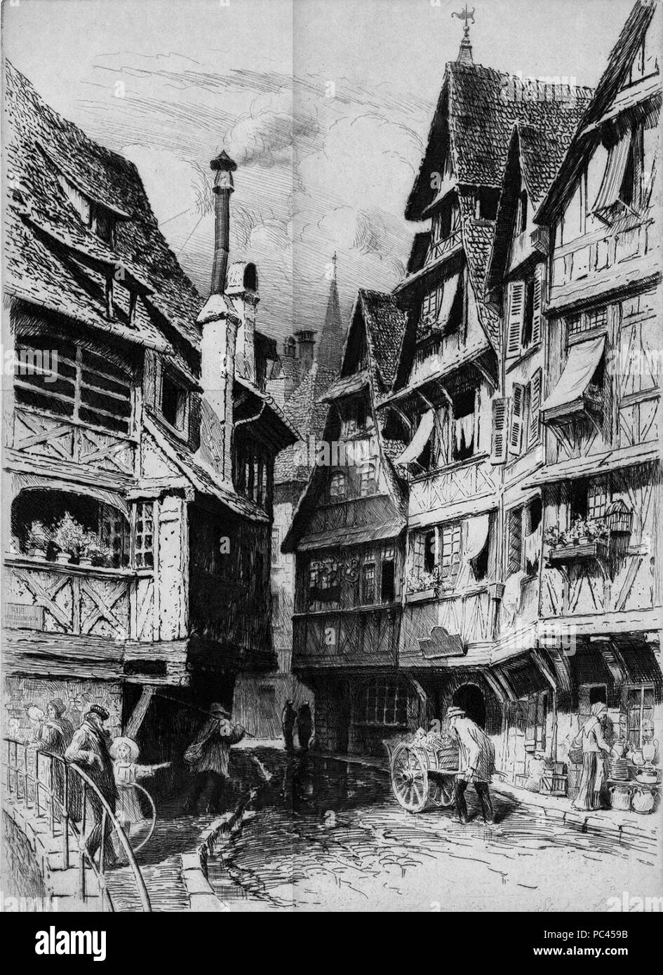 577 Straßburg - la Petite France Stockfoto