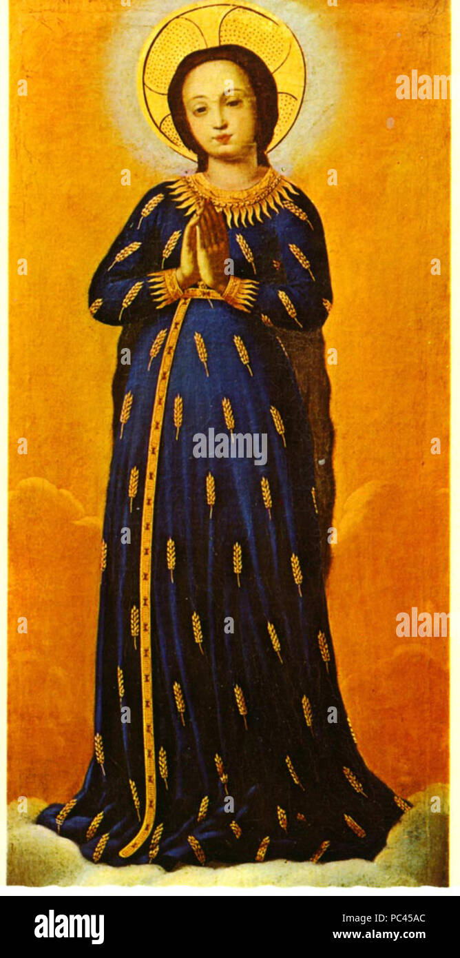 386 Madonna im Ährenkleid Salzburg 14. Jh. Stockfoto