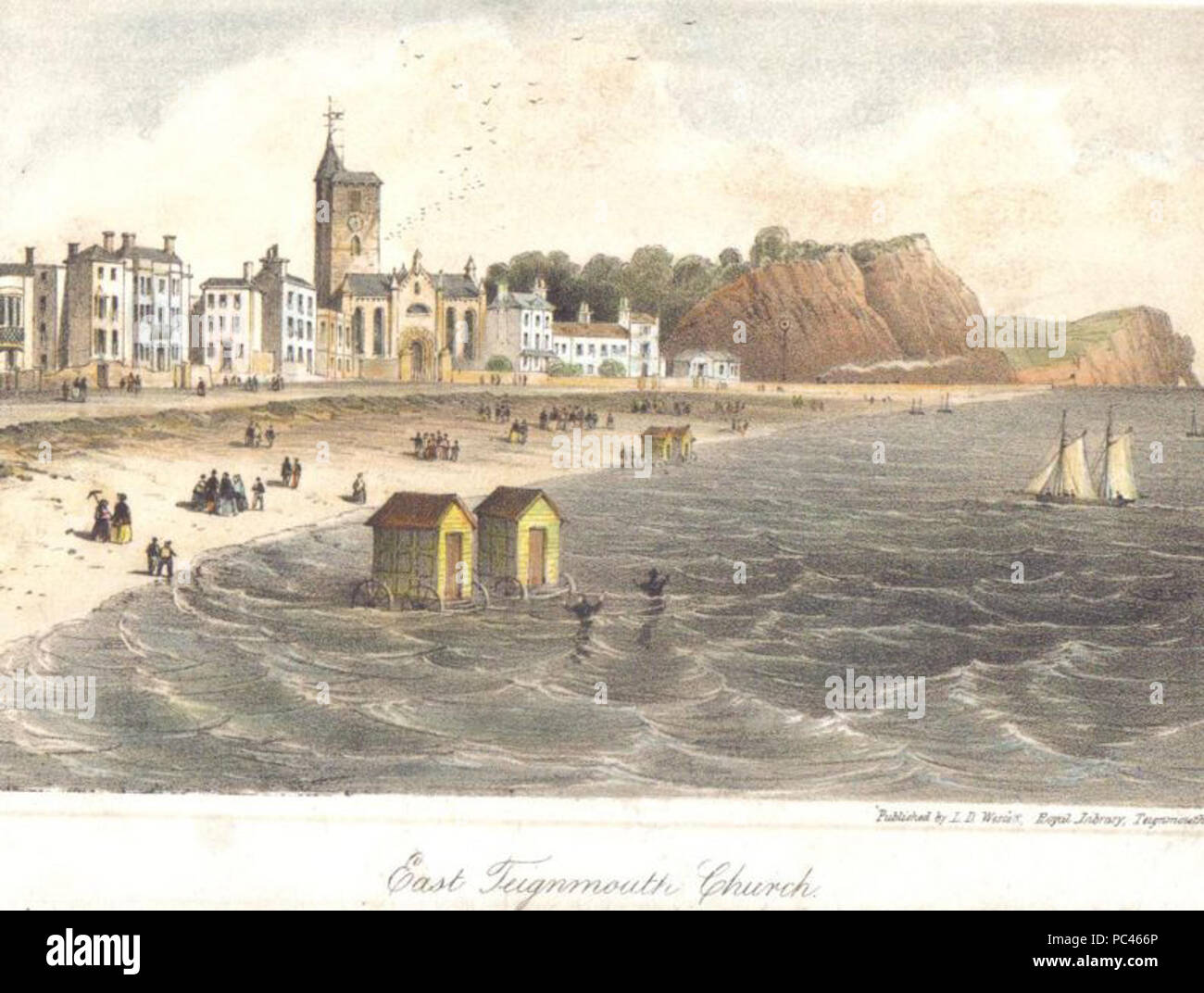 589 TeignmouthSea 1900 Stockfoto