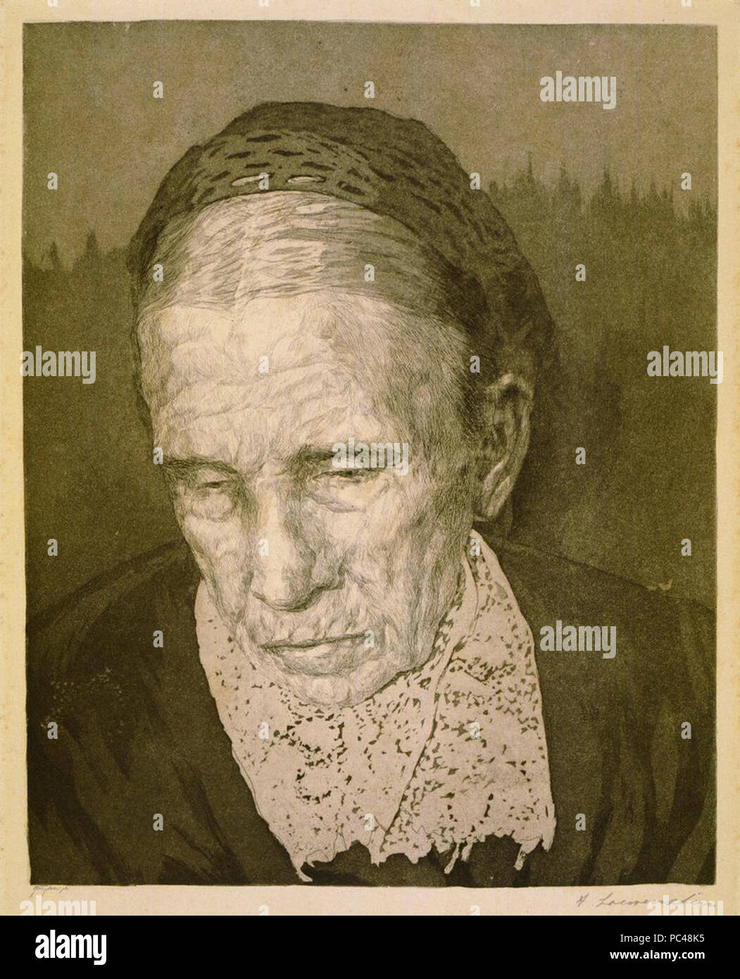 Aenny Löwenstein alte friesische Frau Stockfotografie - Alamy