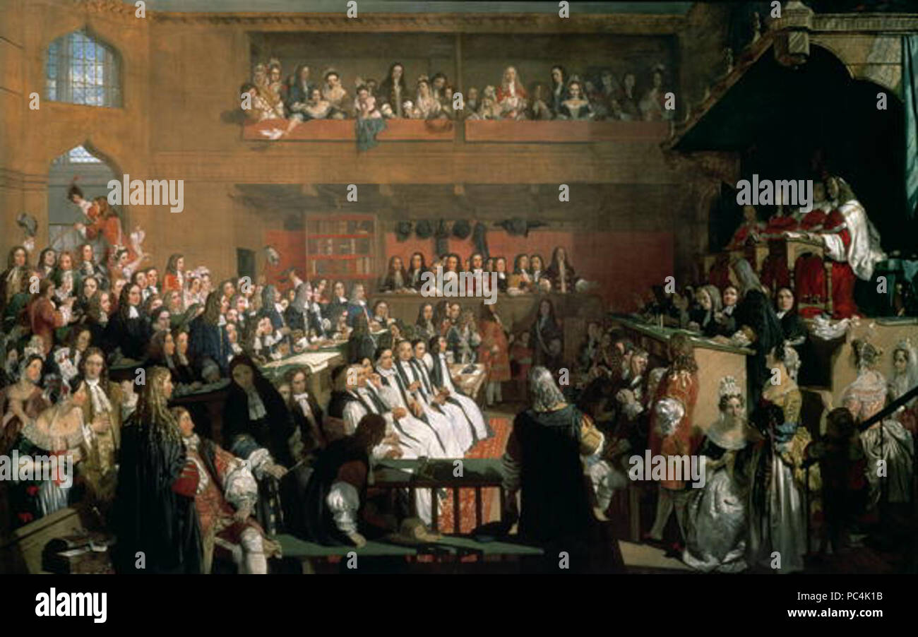 615 Versuch der sieben Bischöfe Stockfoto