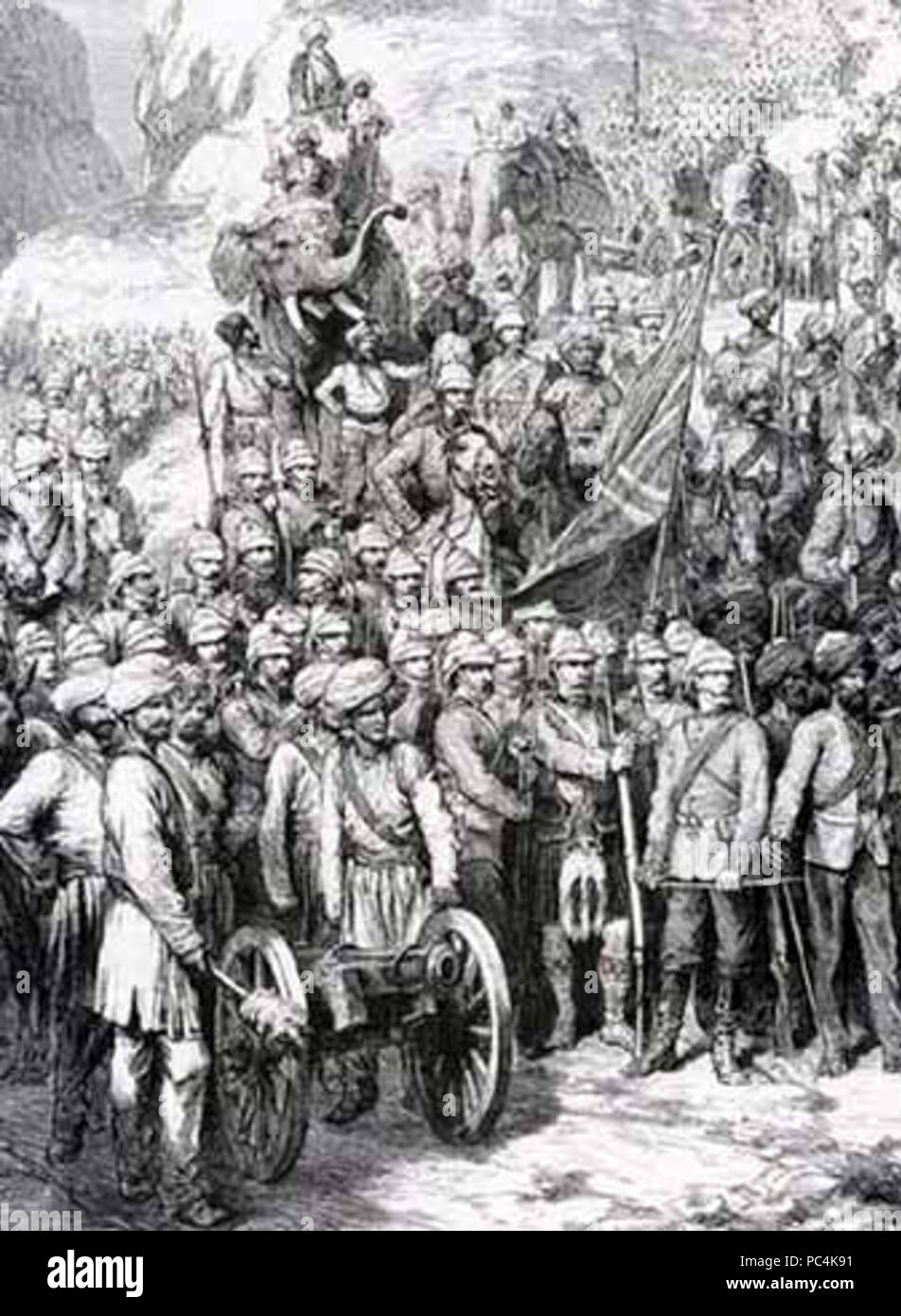 616 Truppen in Kandahar 1880 Stockfoto