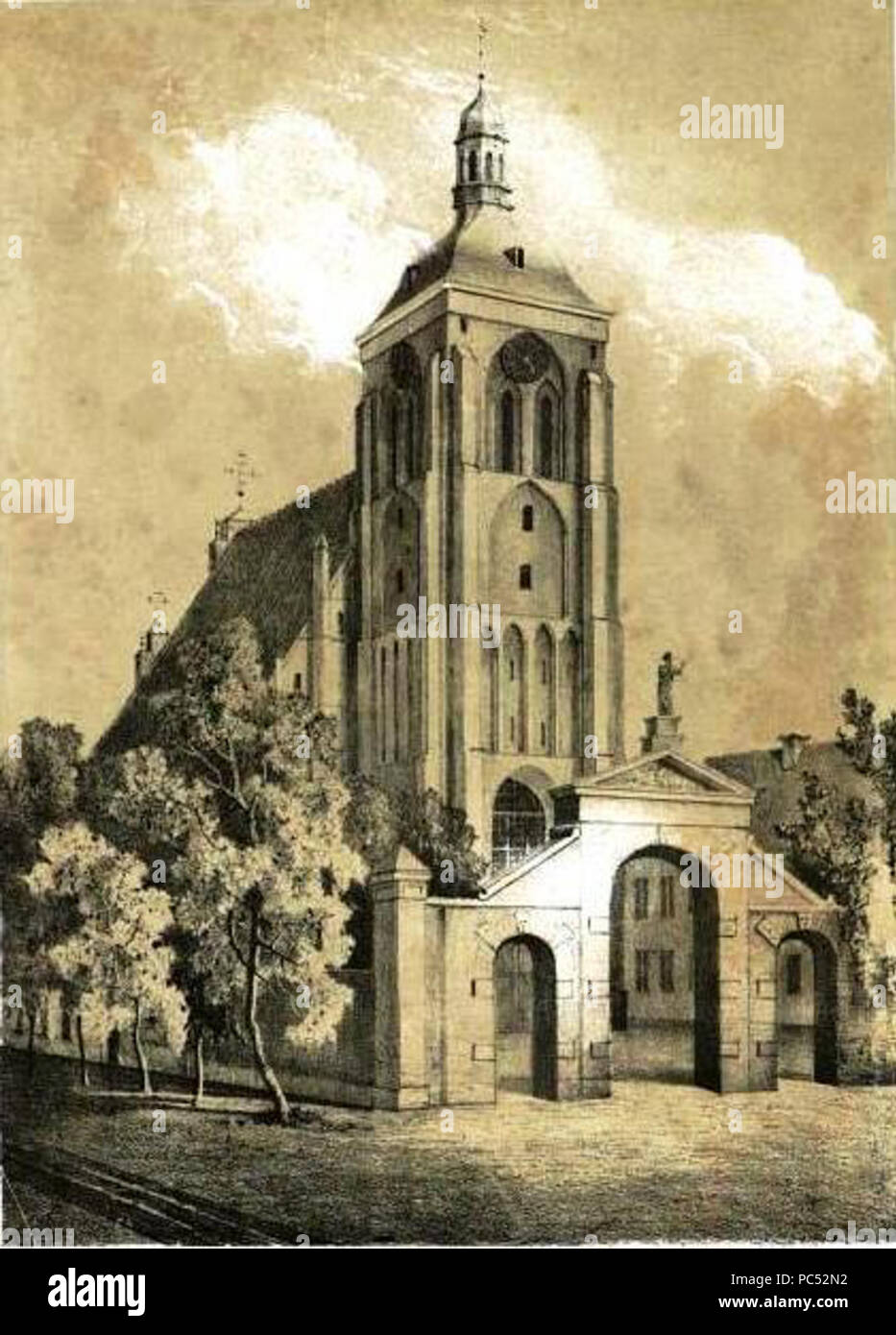 22 Die St. Bartholomäuskirche in Danzig Stockfoto