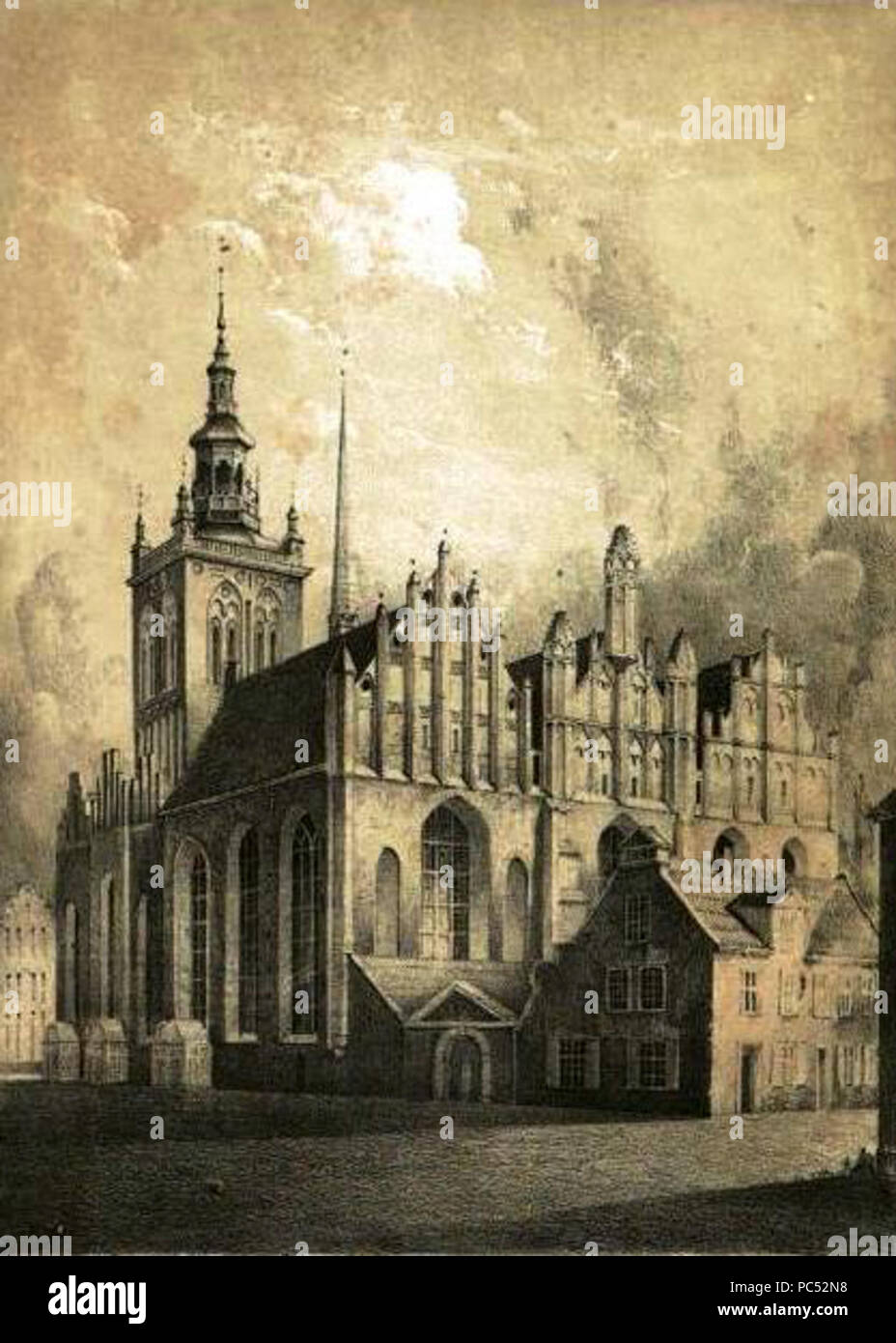 22 Die St. Katharinenkirche in Danzig Stockfoto