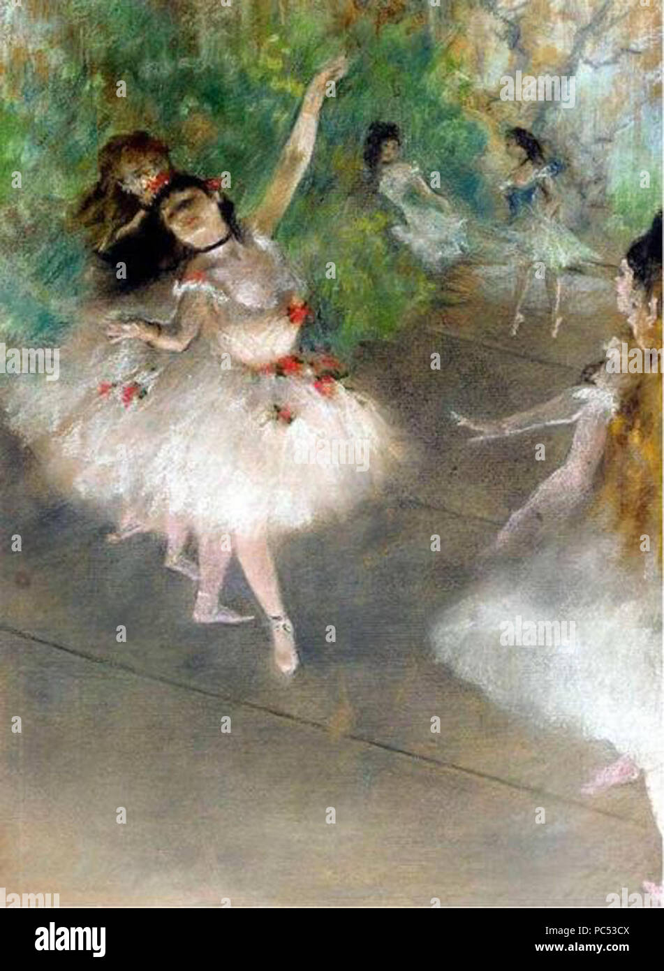 25 Edgar-Degas - Danseuses Stockfoto