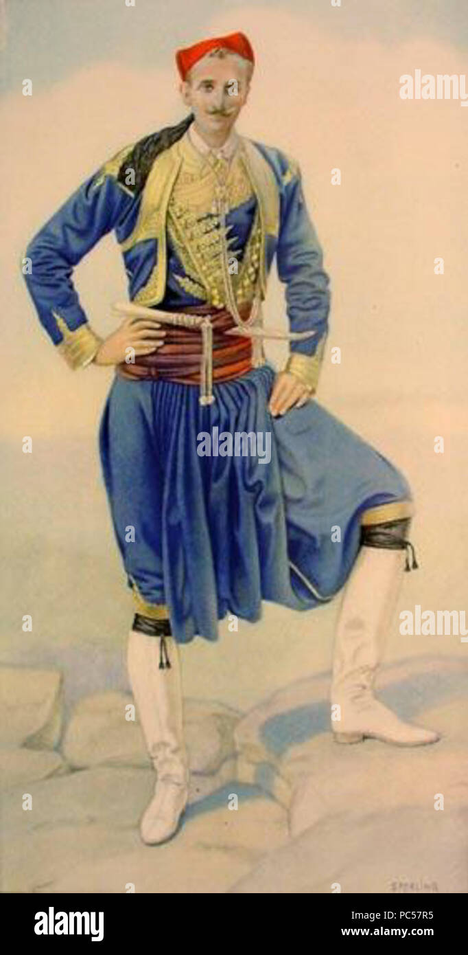 637 Vraka Kreta Griechische Kostüm Stockfoto