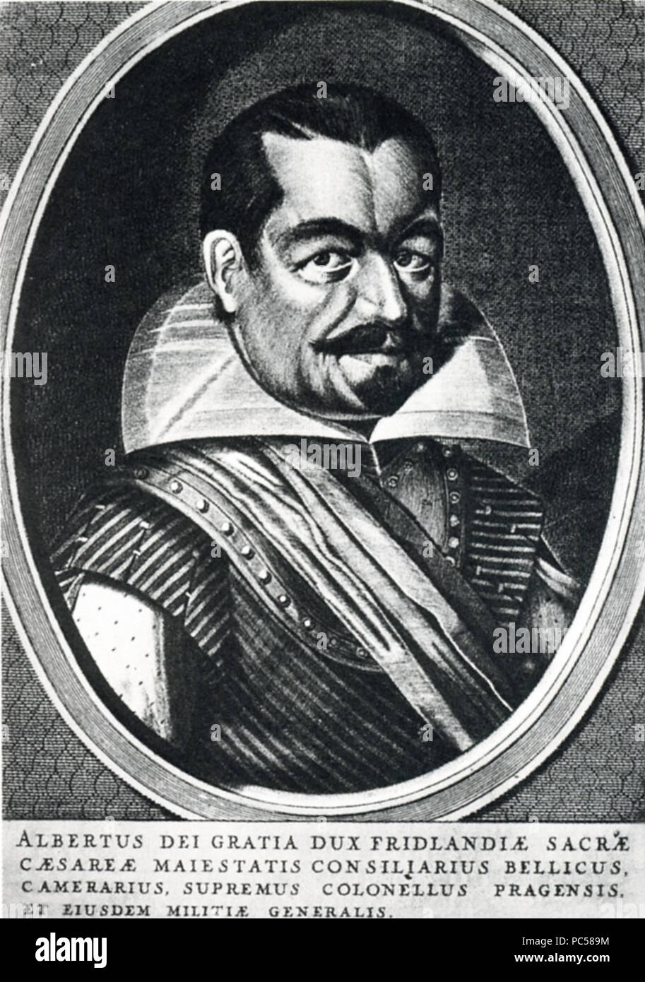 641 Wallenstein Hondius 1625 Stockfoto