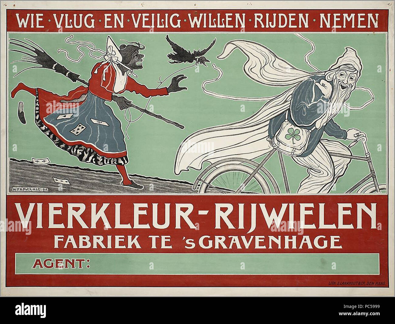 645 Wie vlug en veilig willen nemen Vierkleur rijwielen-Rijden Stockfoto