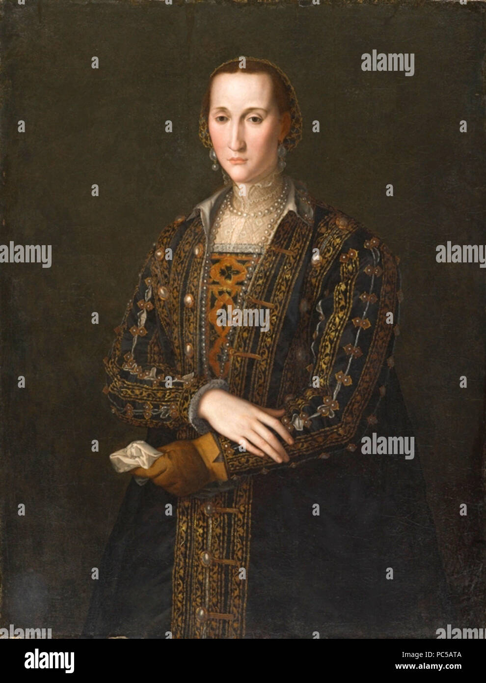 653 Werkstatt von Bronzino - Eleonora Di Toledo - Nach 1560 Stockfoto