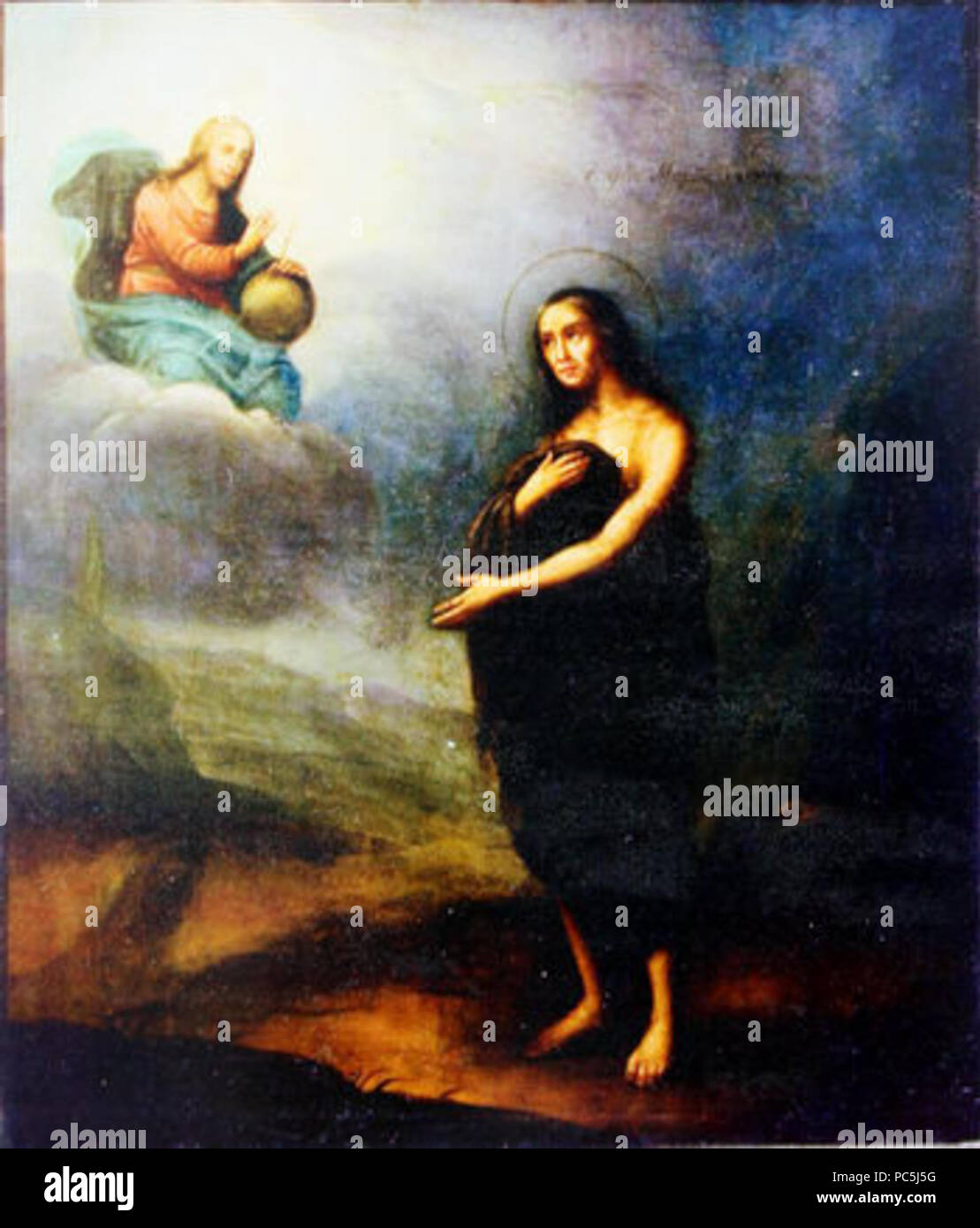 291 Symbol der Maria von Ägypten (19 C., Russland) Stockfoto