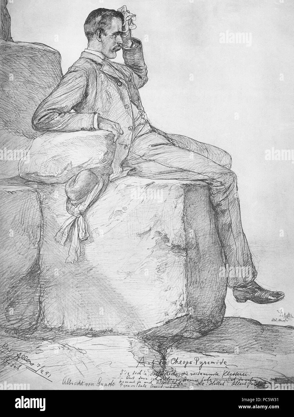 6 Allers Cheops erschöpft Stockfoto