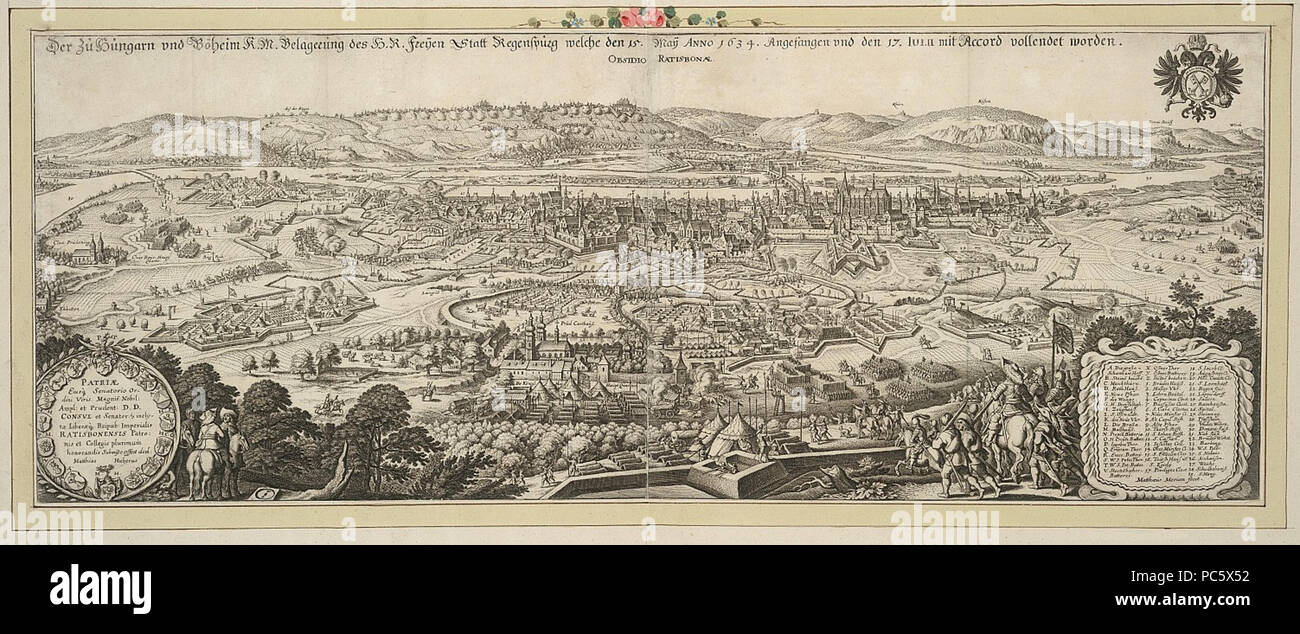 13 Belagerung von Regensburg 1634 Stockfoto