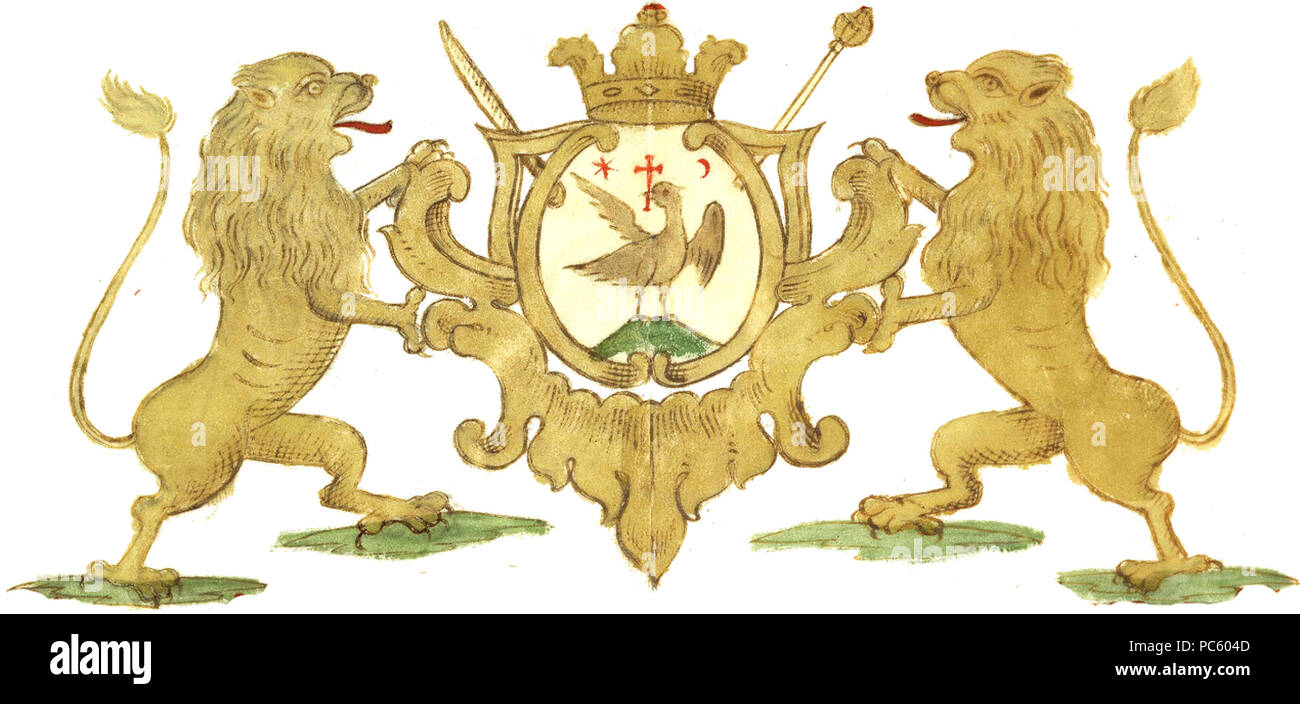 20 Wappen der Walachei unter Alexander Ypsilantis, 1781 Stockfoto
