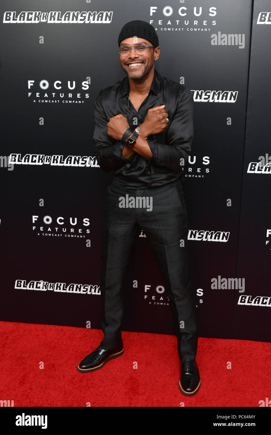 Maxwell besucht New York Premiere von "BlacKkKlansman' an der Brooklyn Academy of Music am 30. Juli 2018 in New York City. Stockfoto