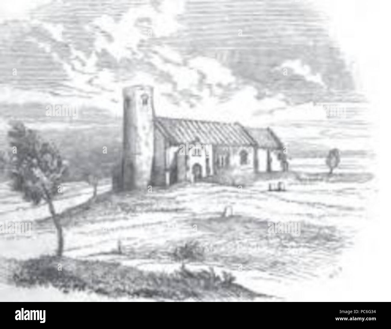 40 All Saints' Church, Gresham, Norfolk, 1838 Stockfoto