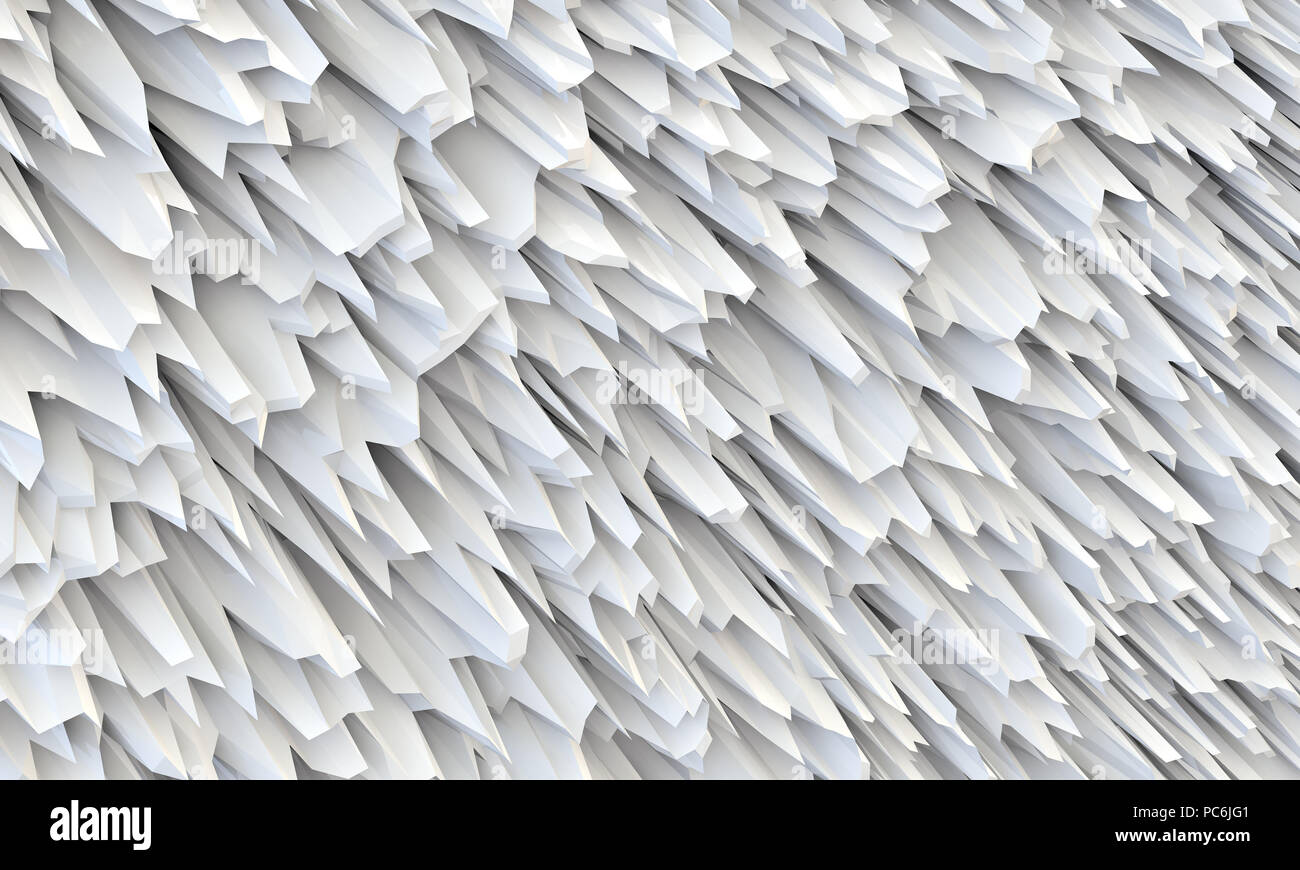 3d-Abbildung: Weiße strukturierte Oberfläche Hintergrund. Weiß abstrakt Hintergrund Stockfoto