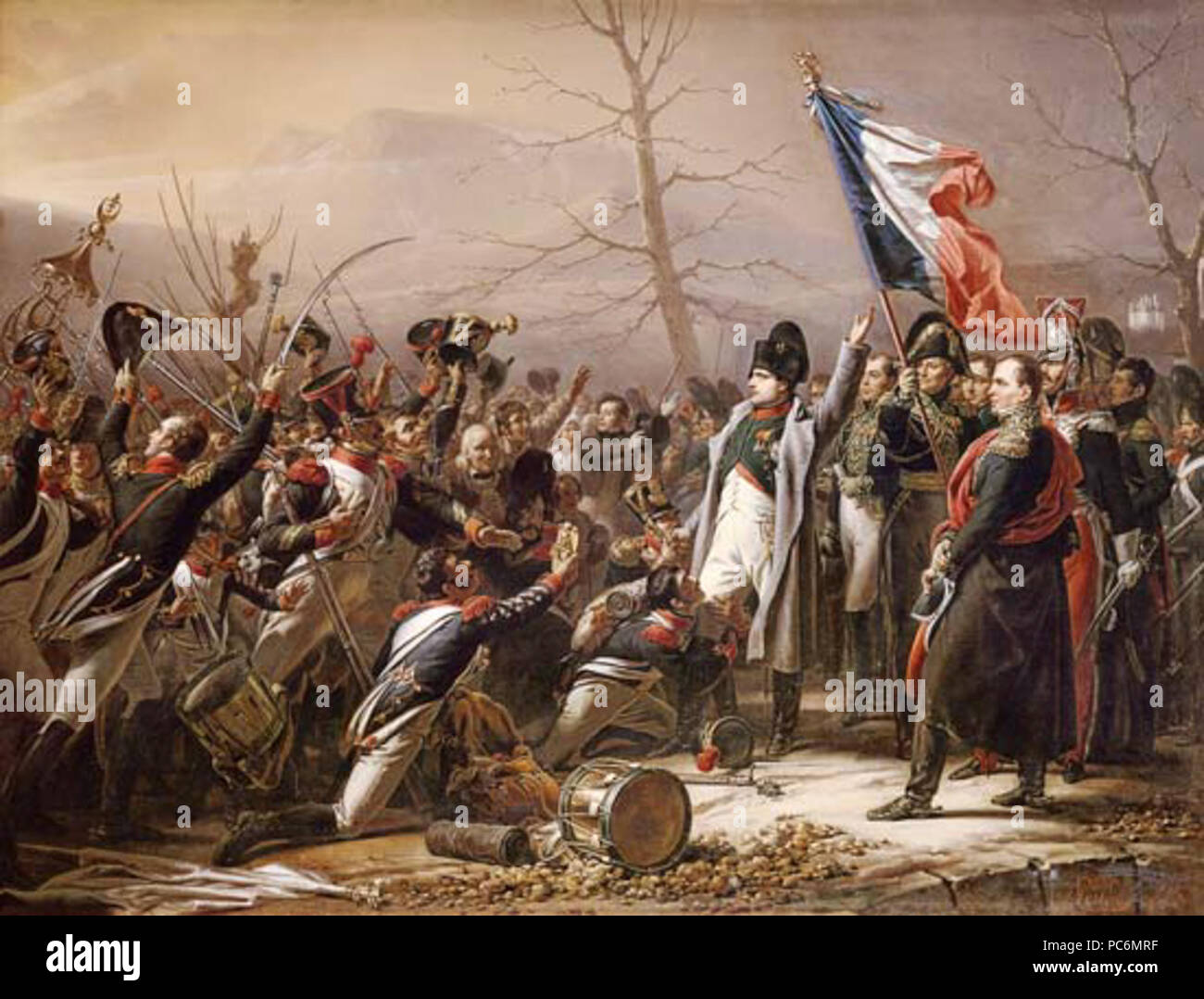 77 Retour de Napoleon d'Isle d'Elbe, von Charles Baron von Steuben Stockfoto