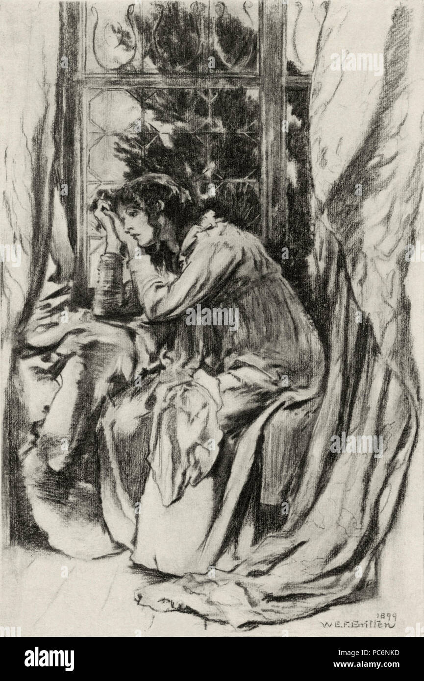 92 W.E.F. Britten - Alfred Lord Tennyson - Mariana Stockfoto