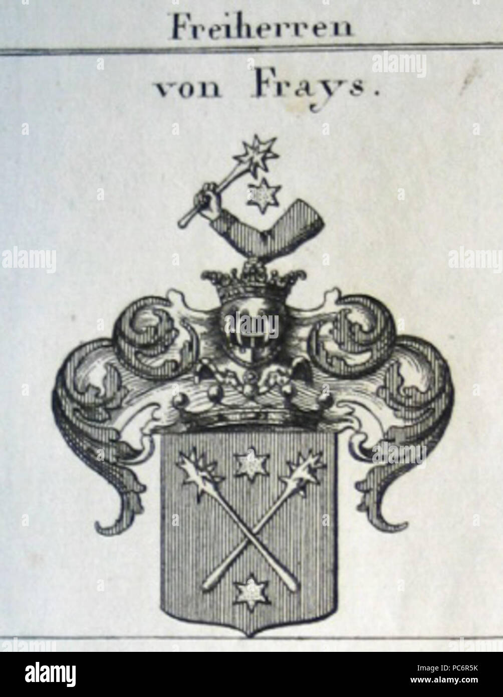 219 ausgefranste Wappen 1 a Stockfoto