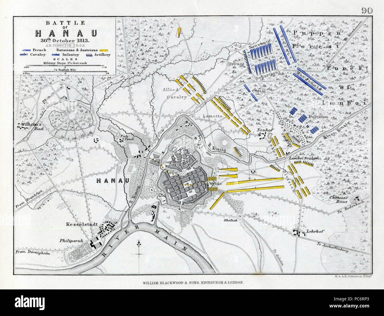 75 Schlacht von Hanau 1813 Stockfoto