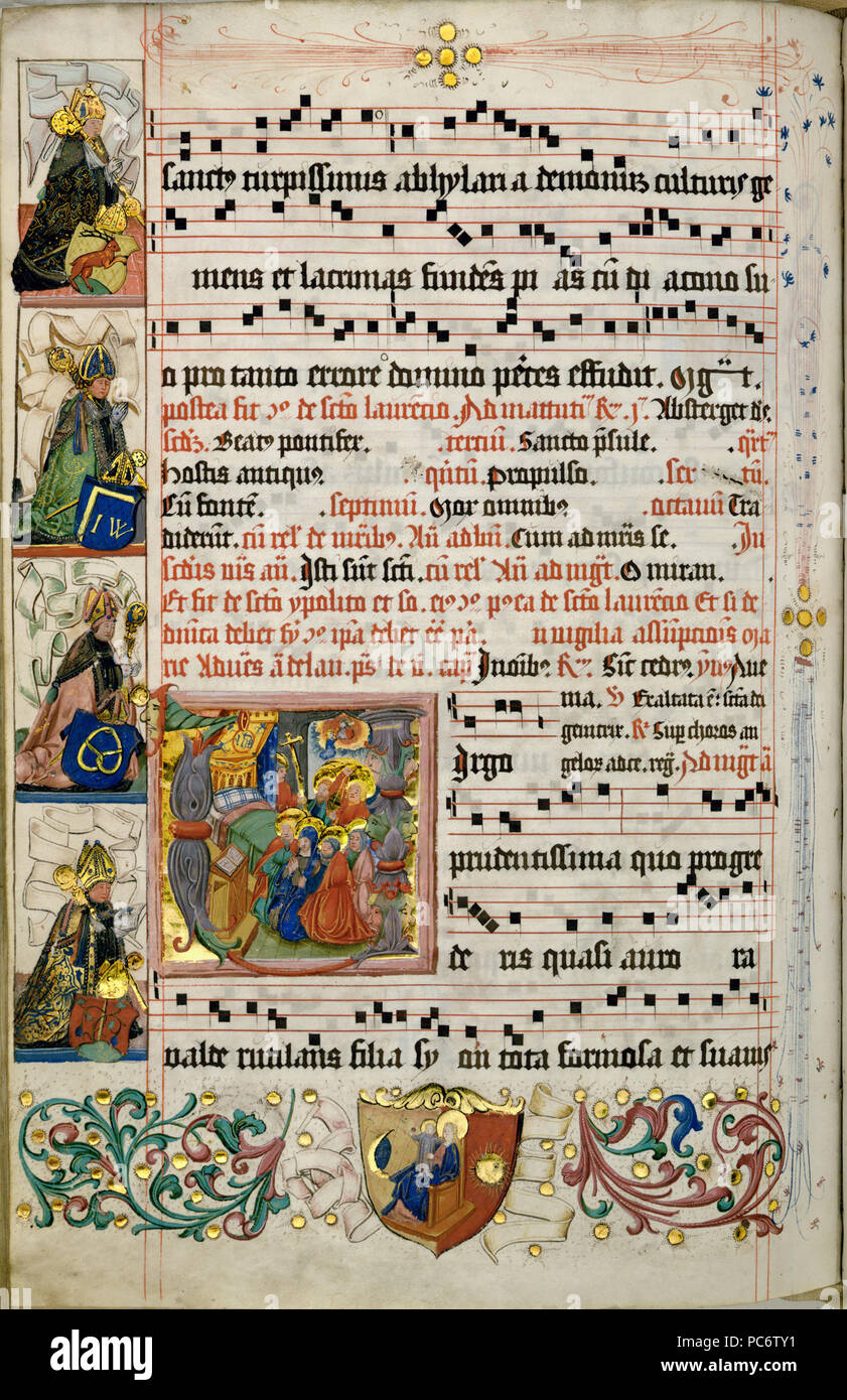 376 Lorcher Chorbuch 1. Stockfoto