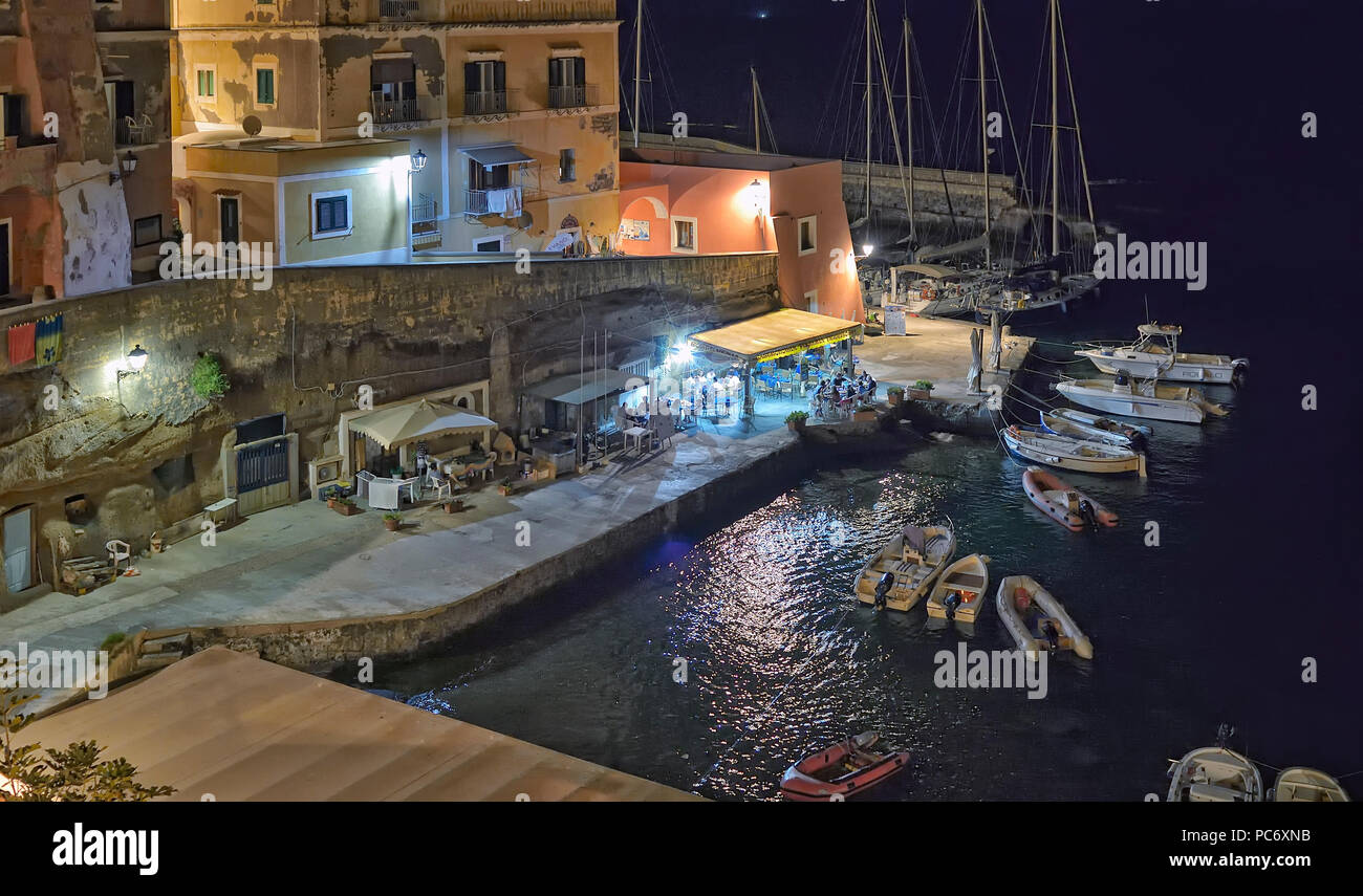 Ventotene Nacht Stockfoto