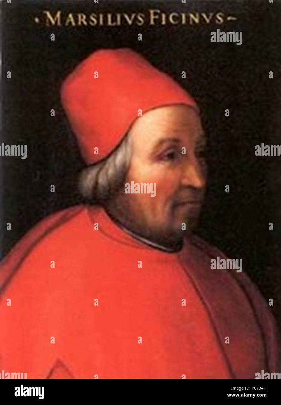 61 Marsiglio Ficino von Cristofano dell'Altissimo Stockfoto