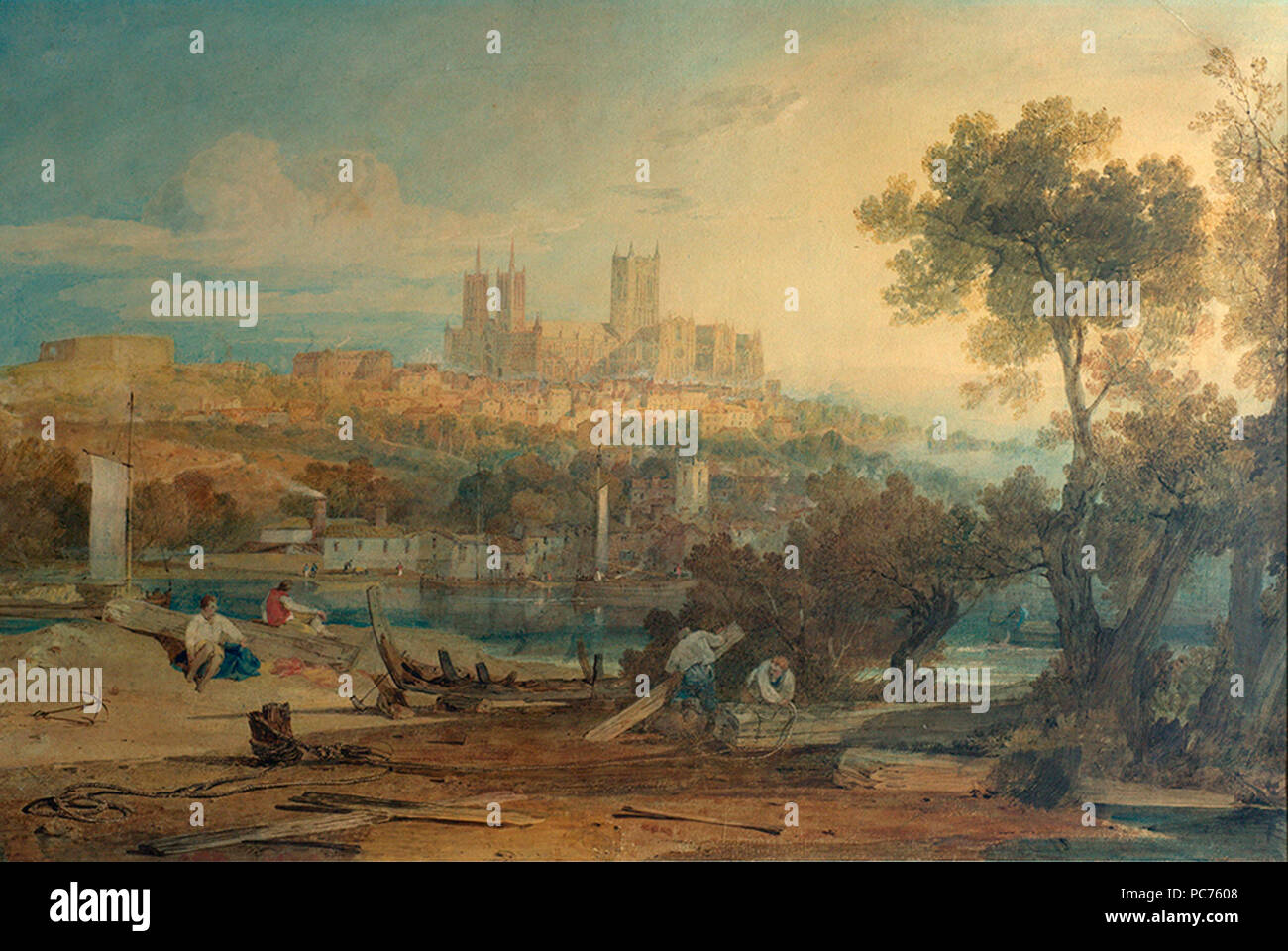 89 die Kathedrale von Lincoln von der Holmes von Joseph Mallord William Turner Stockfoto