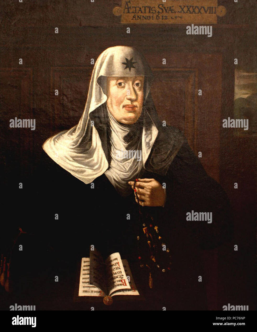 48 Anne Juliana Gonzaga als Diener Mariens Stockfoto